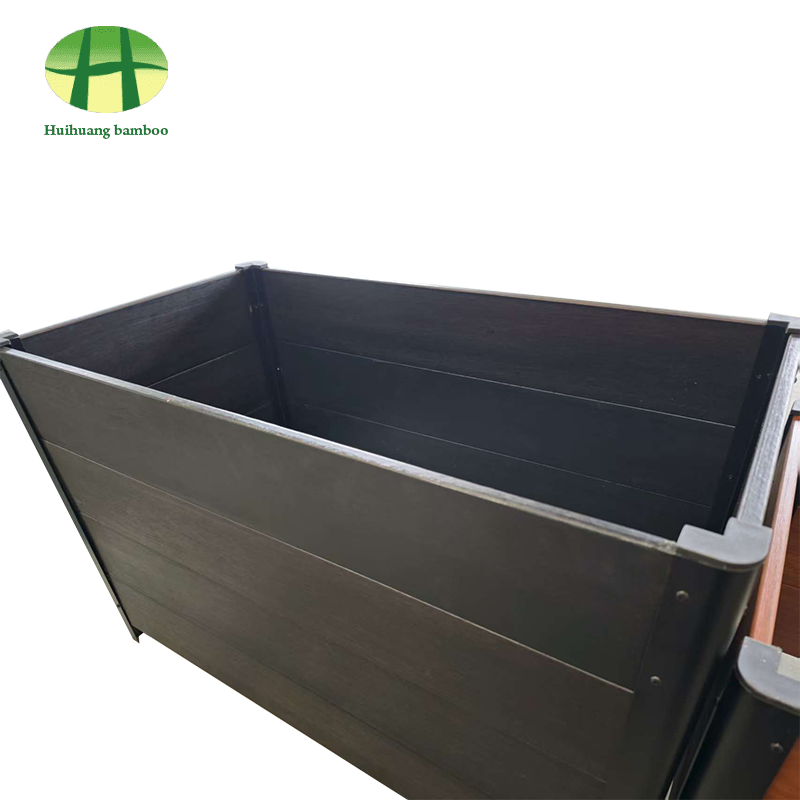 Устойчивый к погодным условиям бамбуковый горшок из композитного дерева, ящик для цветов