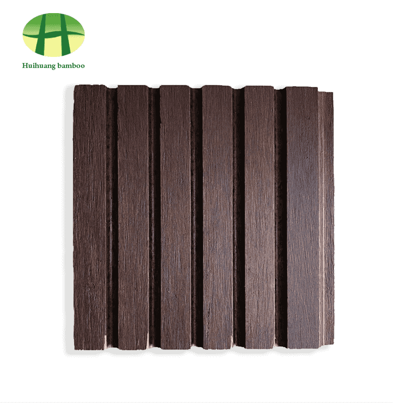 Бамбуковый пол с большими канавками