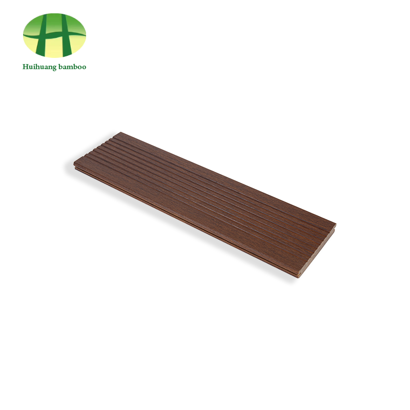 Бамбуковый пол кофейного цвета