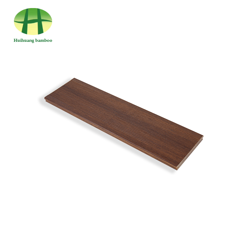 Бамбуковый пол кофейного цвета