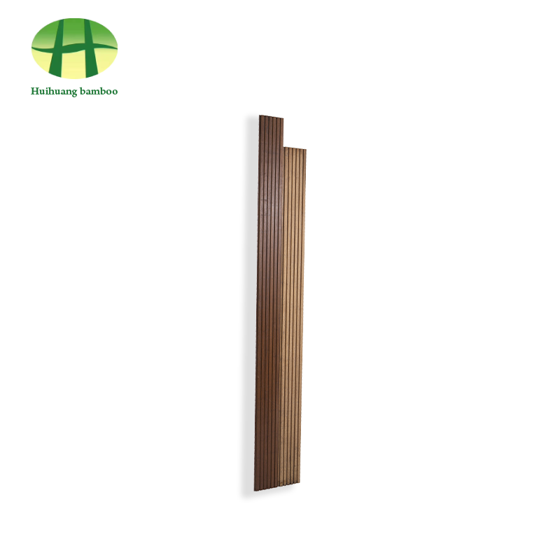 Бамбуковый пол с большими канавками